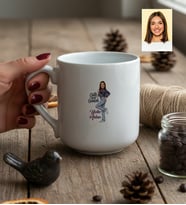 Kişiye Özel Karikatürlü Cute But Gemini İkizler Burcu Kupa Bardak Doğum Günü Hediyesi