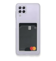 Newface Samsung Galaxy A22 Kılıf Kart Şeffaf Silikon - Şeffaf