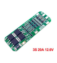 3S 20A BMS 12.6V 18650 Lityum LiPo Pil Şarj Koruma Modülü
