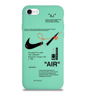 Apple iPhone 8 Uyumlu Lansman Kılıf Sneakers Tasarımlı Altı Kapalı İçi Kadife Kaplı Silikon Kapak (Şeffaf)
