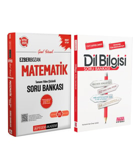 Pegem KPSS Ezberbozan Matematik ve AKM Dil Bilgisi Soru Bankası Seti 2 Kitap