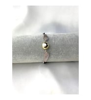 Quidditch Topu Golden Snitch Gümüş Harry Potter Bileklik Ayarlanabilir Siyah İp (Karışık)
