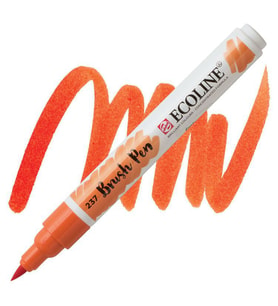 Talens Ecoline Brush Pen Fırça Uçlu Kalem 237 Deep Orange 