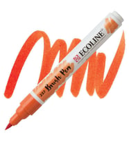 Talens Ecoline Brush Pen Fırça Uçlu Kalem 237 Deep Orange 
