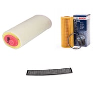 Bosch Filtre Bakım Seti BMW 3 SERİSİ E46 320 d Dizel 150 Beygir 1998-2004 Hava + Yağ F. + Polen Filtre Bosch