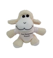 Seni Seviyorum Kuzum T-shirt Peluş Kuzu (Bej)