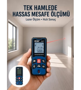 Lazer Metre 50 MT Hassas ve Hızlı Ölçüm Özellikli Yeni Nesil
