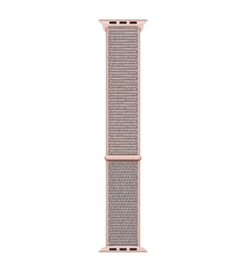 Microsonic Apple Watch Series 8 41mm Hasırlı Kordon Woven Sport Loop Rose Gold