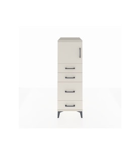 Kronos Dolap Tek Raflı 4 Çekmeceli Tek Kapaklı 44x59x134 Aytaşı-Aytaşı