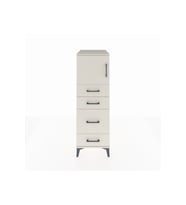 Kronos Dolap Tek Raflı 4 Çekmeceli Tek Kapaklı 44x59x134 Aytaşı-Aytaşı