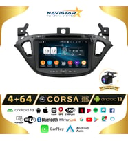 Opel Corsa 2017-2019 Model 4+64 GB Android 13 Kablosuz Carplay Navigasyon Multimedya Sistemi