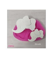 YY0711 Anne ve Yavru Fil Silikon Kalıp