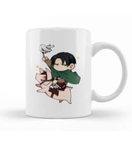 Attack On Titan Chibi Levi 1 Kupa Bardak Porselen