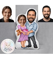 Kişiye Özel Hamile Çift Şekilli Maskot Yastık