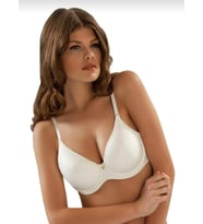 LE JARDİN 9405 KADIN FANETTA BÜYÜK BEDEN TAŞLI SOFT CUP SÜTYEN 1 ADET (Beyaz)