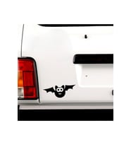 Güzel Büyük Gözler Yarasalar Tasarım Oto Sticker 2 Parça 10*6 Cm