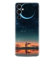 Tecno Pova Neo 2 Kılıf Silikon Desen Özel Seri Ay ve Kız 1720