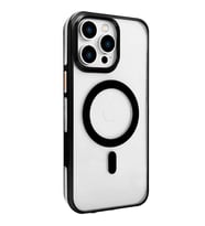 Joko Apple İphone 15 Pro Gleam Pc Sert Magsafe Kılıf - Şeffaf-siyah