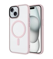 Coverzone ?Phone 13-14 ile Uyumlu Sert PC Arka Y�zey Wireless ?arj �zellikli Buzlu Saydam ZF Kapak