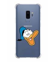Samsung Galaxy S9 Plus  Köşe Korumalı Antişok Kapak Donald Duck Tasarımlı Şeffaf  Kılıf