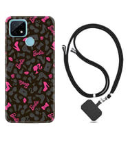 Realme C11 C21 C21Y C25Y C11 2021 Kılıf Boyun Askılı Silikon Barbie and Shoes 1413