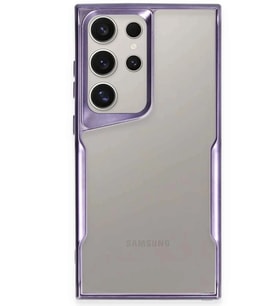 Galaxy S24 Ultra Kılıf Boyi Silikon Kapak - Derin Mor