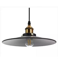 RİOLİGHT RETRO TEKLİ METAL SARKIT AVİZE ÇAP: 40CM (Siyah)