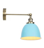 Rys Retro Metal Dekoratif Mafsallı Mavi Duvar Aplik