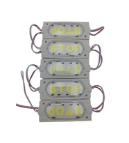12 Volt Stop Yazılı Beyaz Işık 90x35 mm Çakar Modül 5 Adet