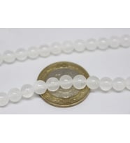 Selenit Taşı YARIM Dizi 6mm (18cm uzunluğundadır)