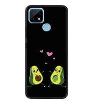 Realme C11 C21 C21Y C25Y C11 2021 Kılıf Desemli Silikon Aşık Avokadolar 1642