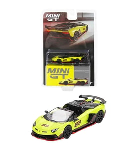 Mini GT BL 887 Lamborghini Aventador SVJ 63 Roadster Verde Shock Diecast 1/64 Model Araba