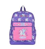 Elatae Çok Gözlü Su Geçirmez Nano Kumaş Unicorn Desenli İlkokul Çantası L5117 (Mor)