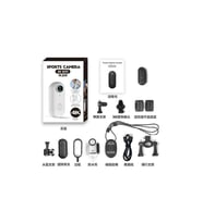 Mini 4K WIFI Aksiyon Kamerası Vücut Kamerası Giyilebilir Video Kaydedici (Siyah)
