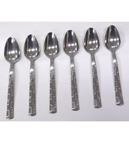 adet Tatlı Kaşığı Seti Paslanmaz Çelik Safir 20cm Ucuz Md Kaşık Günübirlik için ideal Sofra Seti