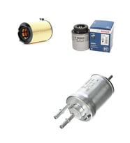 Bosch Filtre Bakım Seti Volkswagen Jetta 1.4 TSI 2009-2010 122 Beygir CAXA Motor Hava + Yağ f. + Yakıt Filtre Bosch