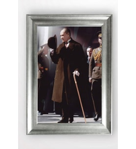 Gümüş Çerçeveli Atatürk Tablo a730