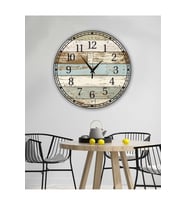 Retro Tasarımlı Duvar Saati 35X35 CM (Baskılı)