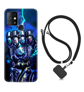 INFINIX Hot 8 9 10 11S Hot 10 Play 10T Kılıf Boyun Askılı Silikon Thunder Play 1760