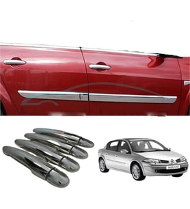 Renault Megane 2 Kapı Kolu ( 2003 -2008 ) Paslanmaz Çelik 8 Parça