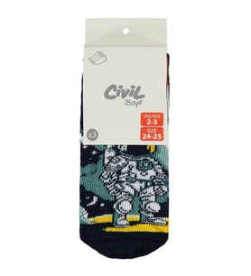 Civil Boys Erkek Çocuk 3'lü Patik Çorap 2-12 Yaş Standart