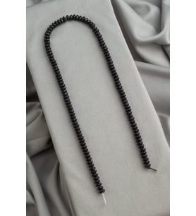 Hematit Doğal Taş Fasetli Rondela Kesim 6x3mm Dizi