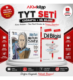 Süper Kitap TYT AYT Süper Genç Haritos Haritalarla Coğrafya ve AKM Dil Bilgisi Soru Bankası Seti