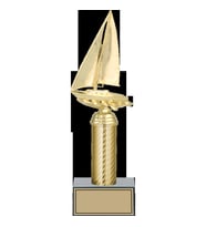 ODAK KUPA - Figürlü Kupalar - Yelken Figürlü Kupalar FG-007 B - 30 cm
