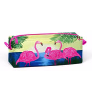 Coral High Tek Gözlü Flamingo Desenli Kalem Çantası - Kız