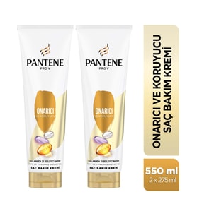 Pantene Onarıcı ve Koruyucu Saç Bakım Kremi 275 ml X2