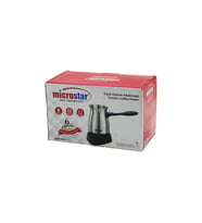 ÇELİK ELEKTRİKLİ CEZVE TÜRK KAHVE MAKİNESİ - 6 FİNCAN TAK-ÇIKAR KULP 400ML MSR-7600 (4767)