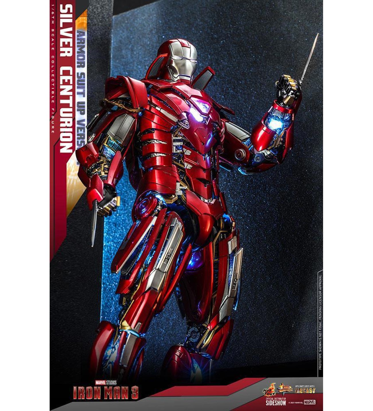 Hot Toys Silver Centurion (Armor Suit Up Version) Diecast Sixth