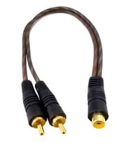 ROSE RC-32 OTO ANFİ Y KABLO 1 RCA DİŞİ 2 RCA ERKEK Y KABLO 