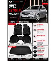 OPEL ASTRA H 2004-2013 Araca Özel 3D Paspas + 3D Bagaj Havuzu